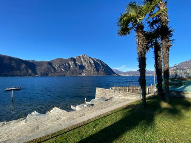 Ferien Am Luganer See Mit Seesicht Bissone Exteriér fotografie