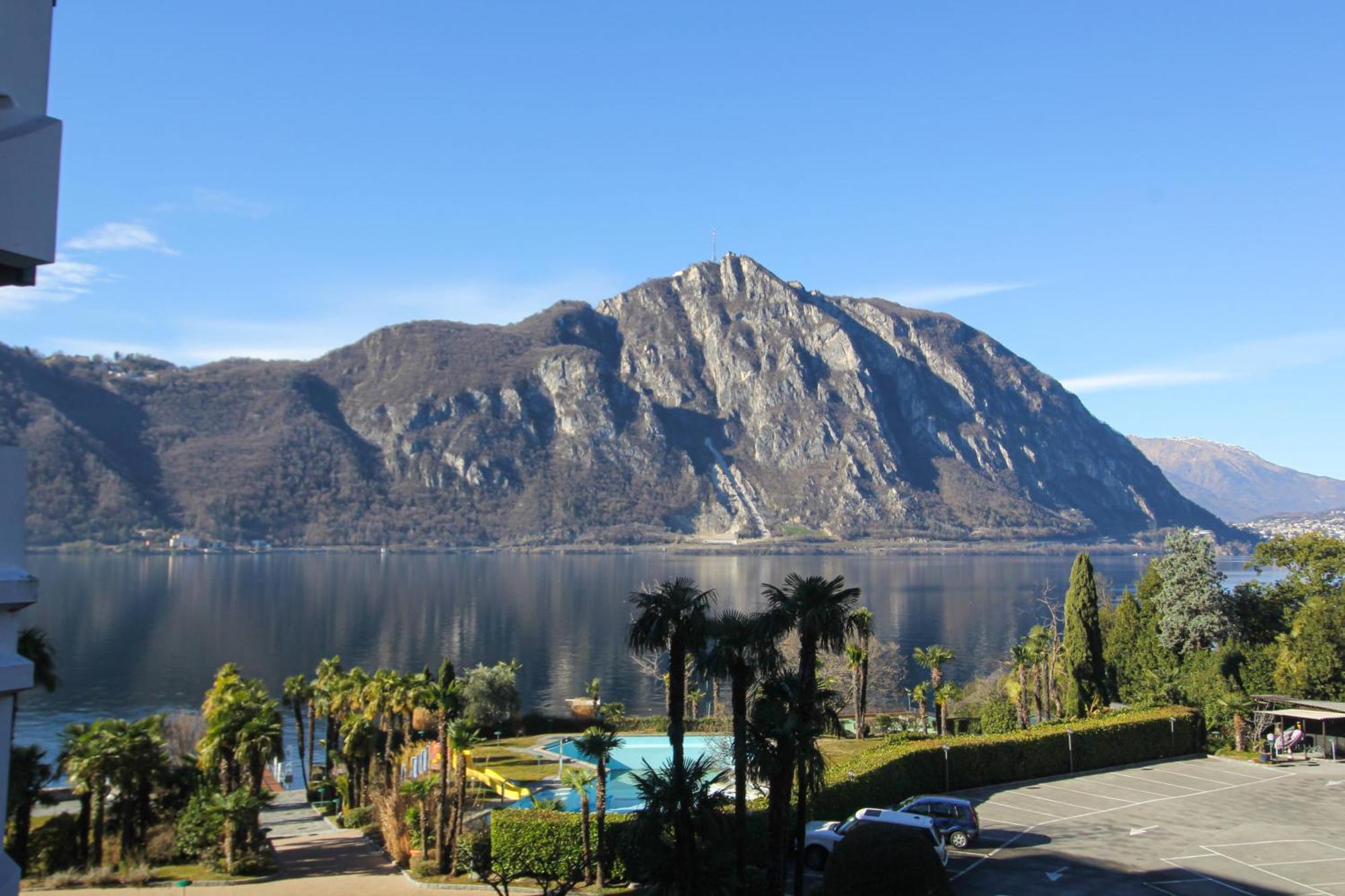 Ferien Am Luganer See Mit Seesicht Bissone Exteriér fotografie